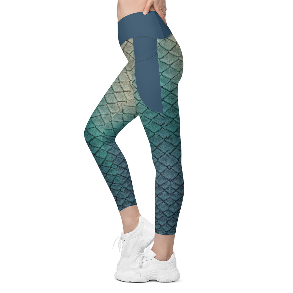 Shipwreck Siren cross waist leggings with pockets