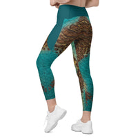 Mirage Cross Waist Leggings with Pockets