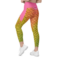 Lilikoi Cross Waist Leggings with Pockets