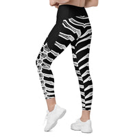 Dead Men Tell No Tails Cross Waist Leggings with Pockets
