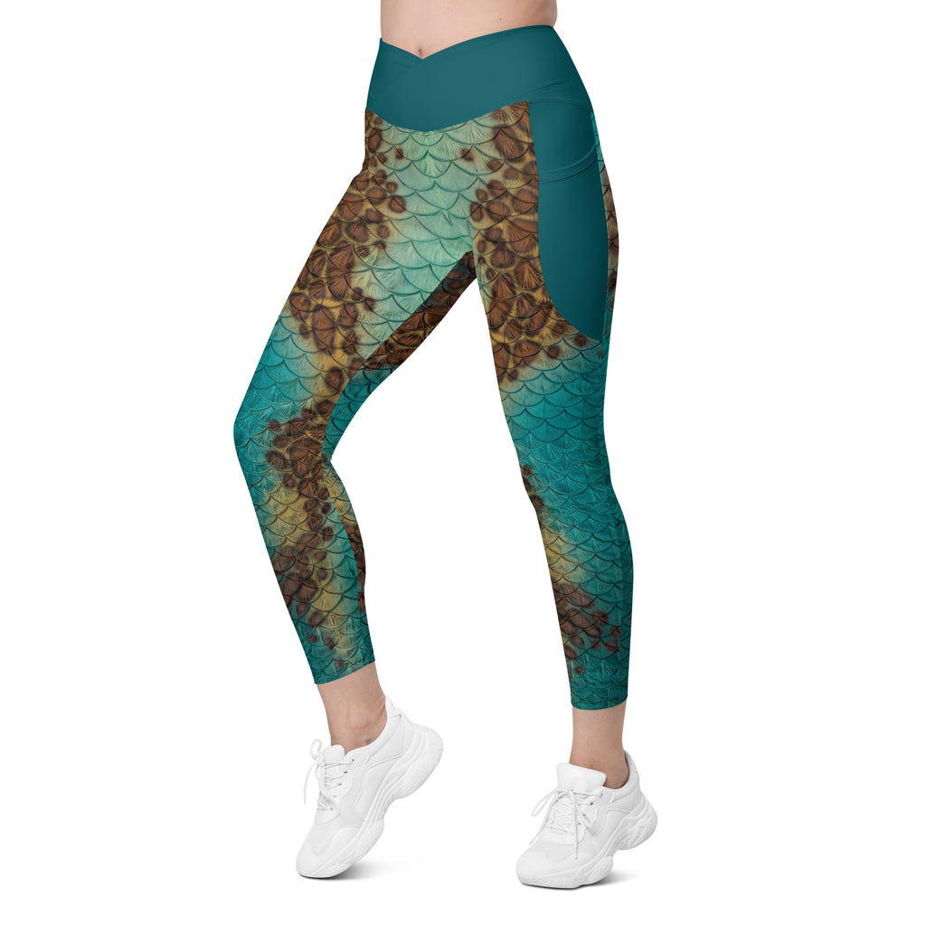 Mirage Cross waist leggings with pockets