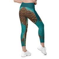 Mirage Cross Waist Leggings with Pockets