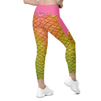 Lilikoi Cross Waist Leggings with Pockets