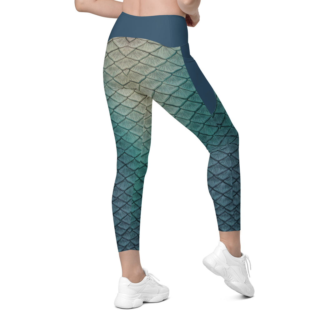 Shipwreck Siren cross waist leggings with pockets