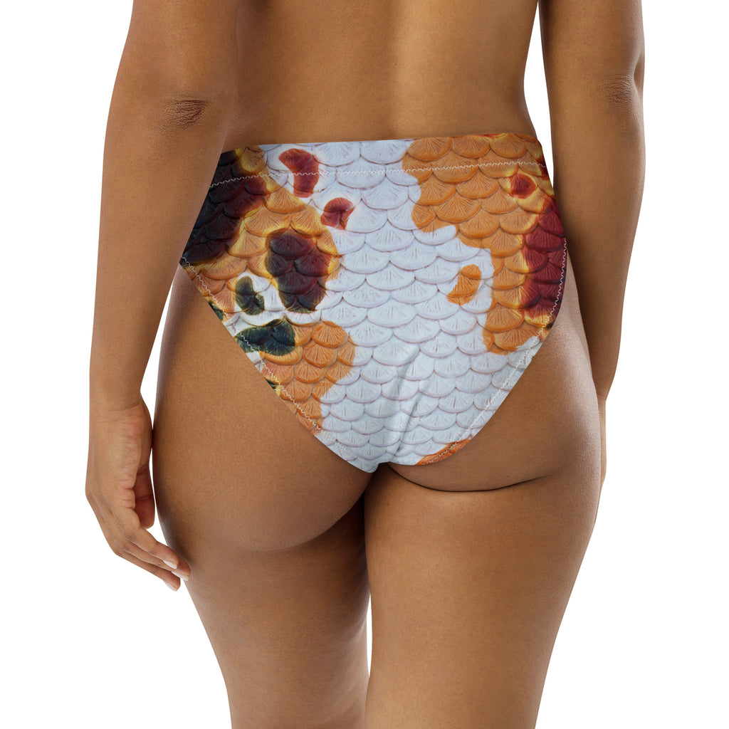 Classic Koi Recycled High-Waisted Bikini Bottom