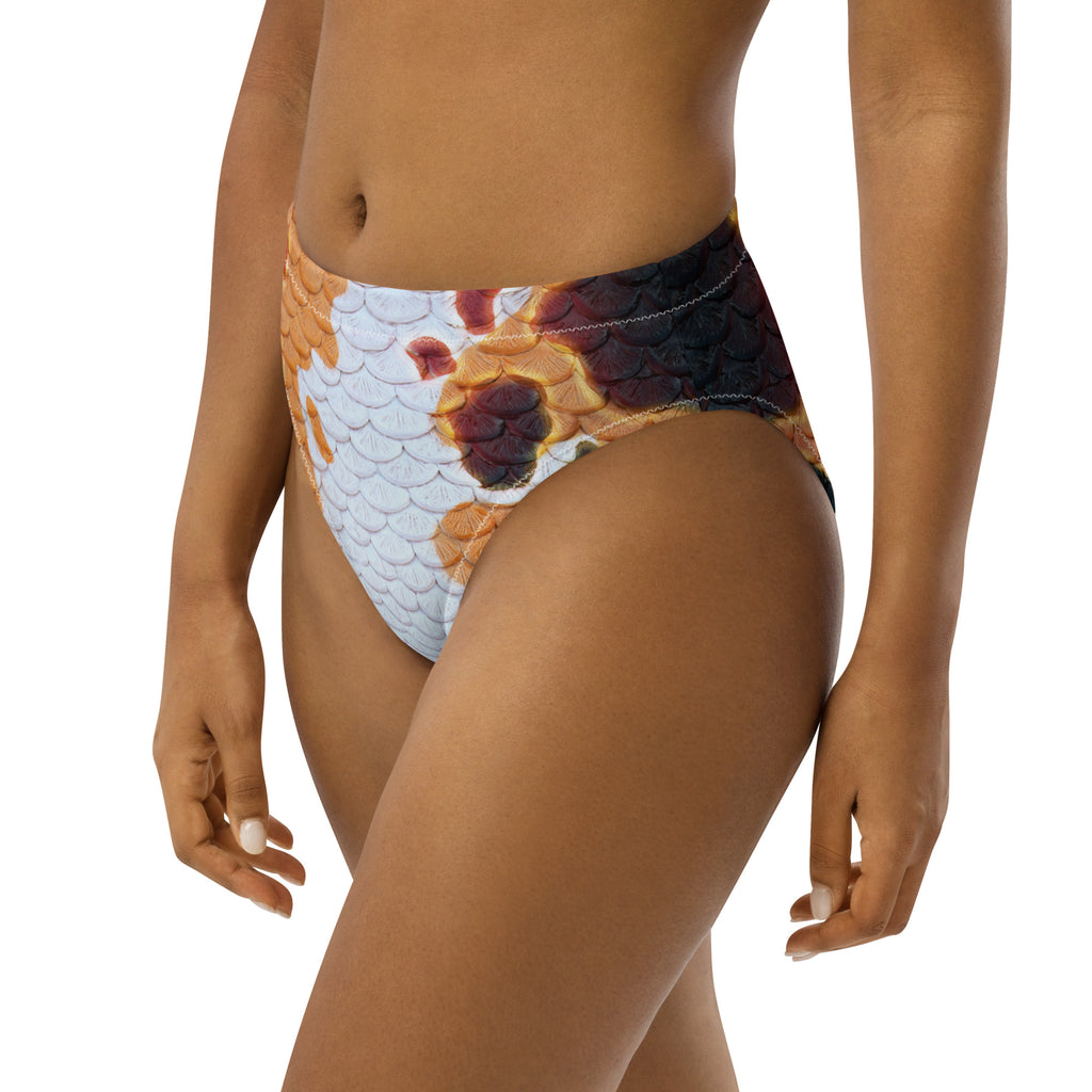 Classic Koi Recycled High-Waisted Bikini Bottom