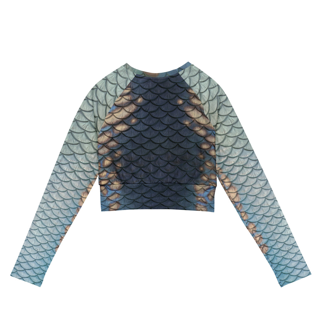 Moonshell Recycled cropped rash guard