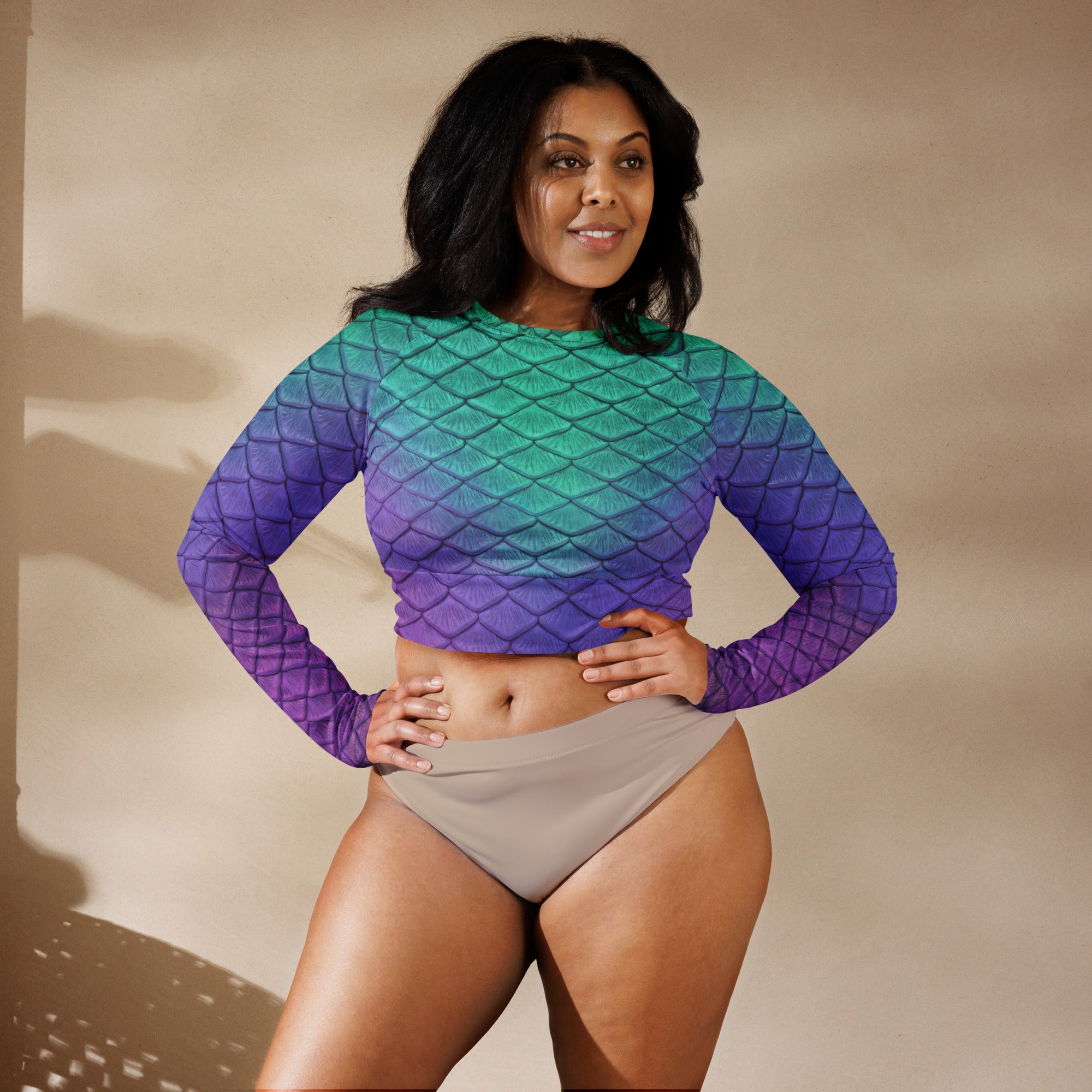 Andromeda Recycled Cropped Rash Guard