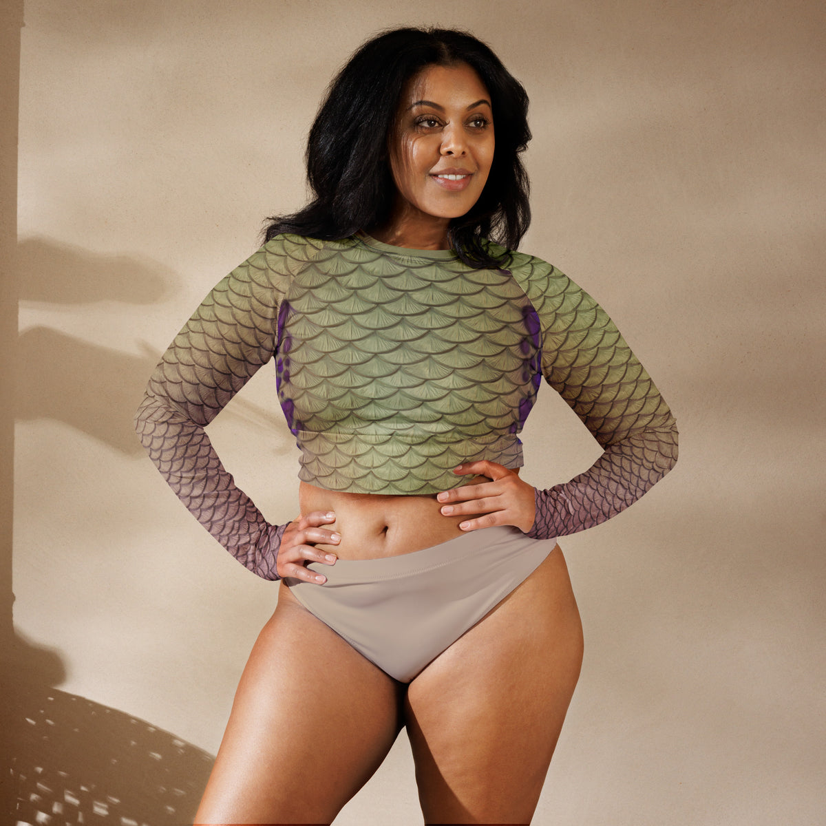 Novaya Recycled Cropped Rash Guard