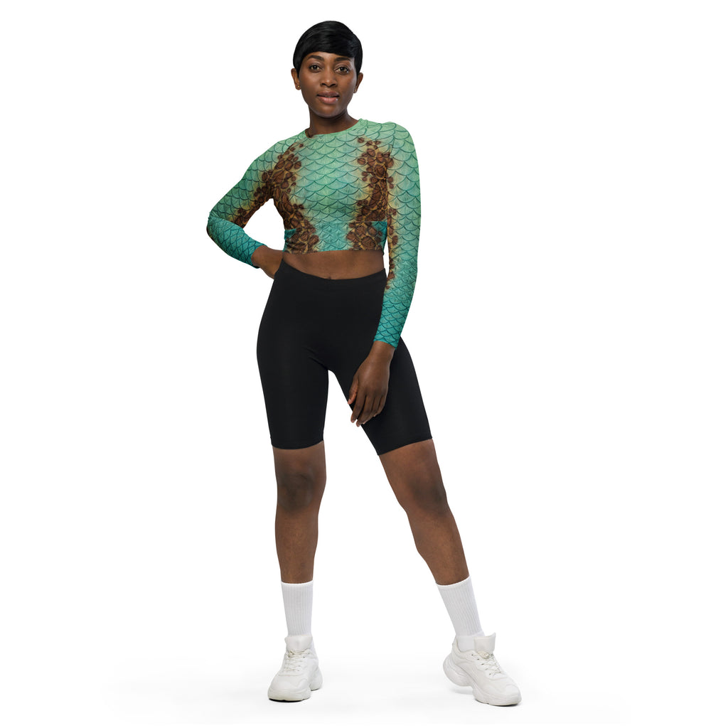 Mirage Recycled cropped rash guard