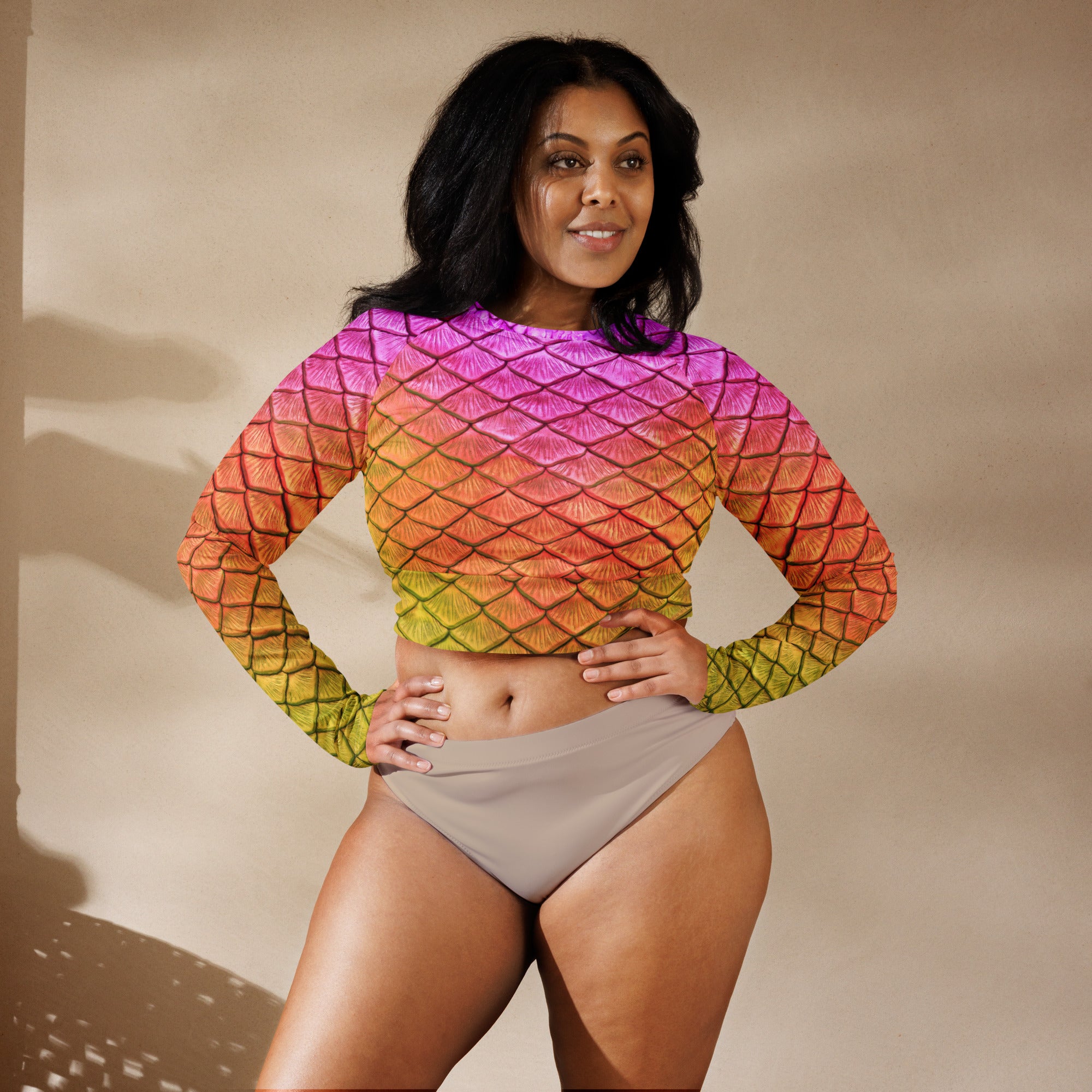 Lilikoi Recycled Cropped Rash Guard