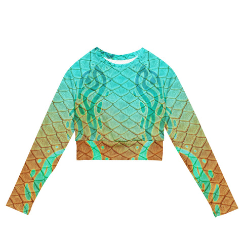 Sun Seeker recycled cropped rash guard