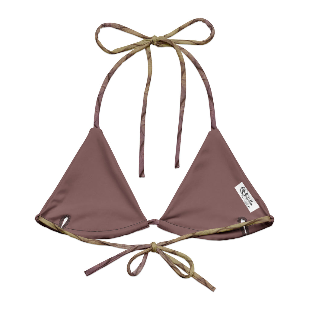 Novaya recycled string bikini top