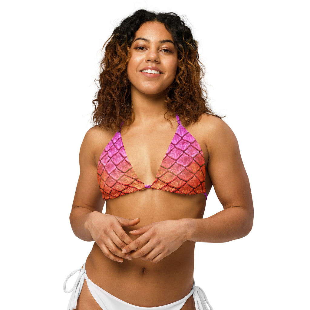 Lilikoi recycled string bikini top