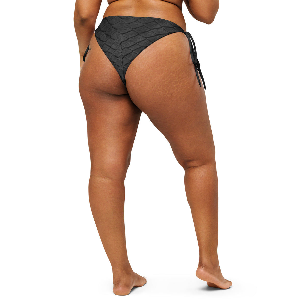 Obsidian Recycled String Bikini Bottom