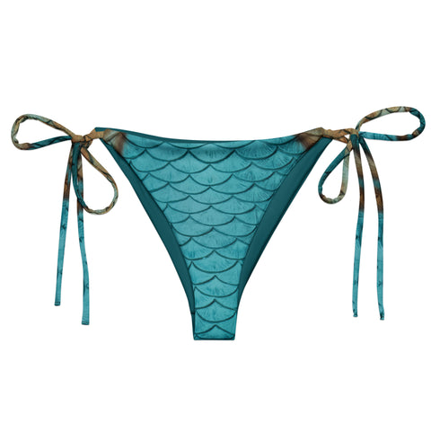 Indigo Recycled High-Waisted Bikini Bottom