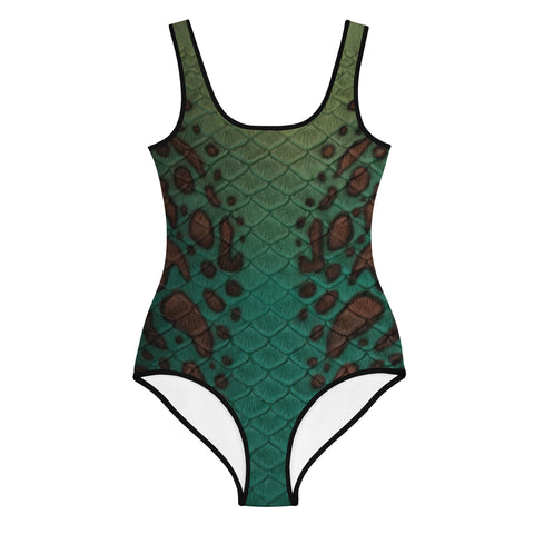 Obsidian Scale Recycled High-Waisted Bikini Bottom