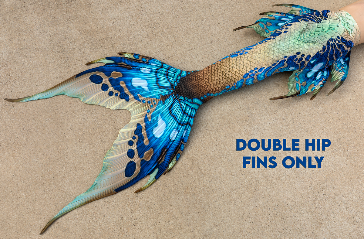 Azul Merbella by Finfolk Signature Fabric Tail - READY TO SHIP