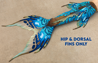 Azul Merbella by Finfolk Signature Fabric Tail - READY TO SHIP
