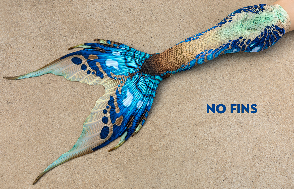 Azul Merbella by Finfolk Signature Fabric Tail - READY TO SHIP