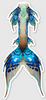 Azul Merbella by Finfolk Signature Tail Sticker