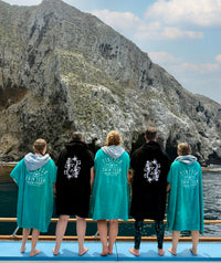 Finfolk Swim Team Teal Changing Poncho