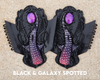 Black & Galaxy Spotted Lunar Moon Silicone Arm Bracers