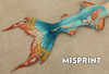 MISPRINT Clementine Merbella by Finfolk Signature Fabric Tail