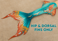 Clementine Merbella by Finfolk Signature Fabric Tail - READY TO SHIP