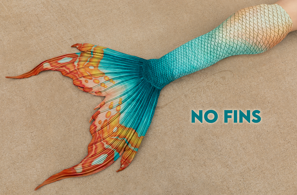 Clementine Merbella by Finfolk Signature Fabric Tail - READY TO SHIP