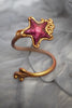 Compass Rose Gilded Sea Star Silicone Arm Band