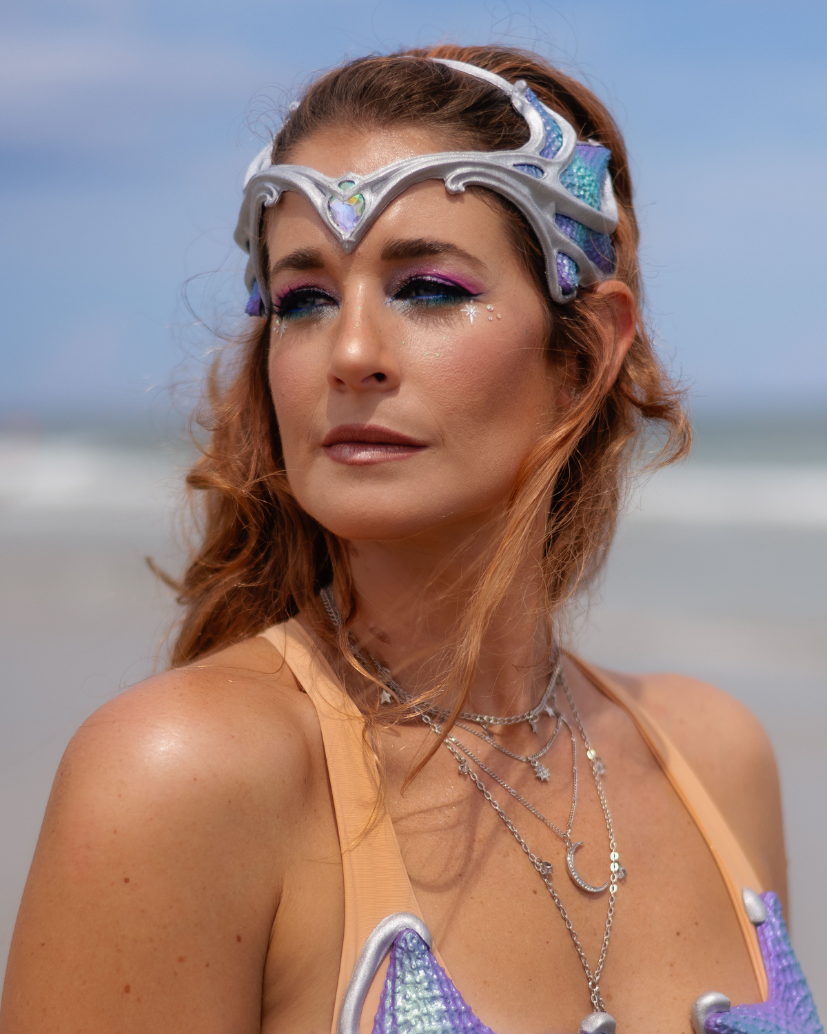 Starlight Gilded Sea Star Silicone Crown