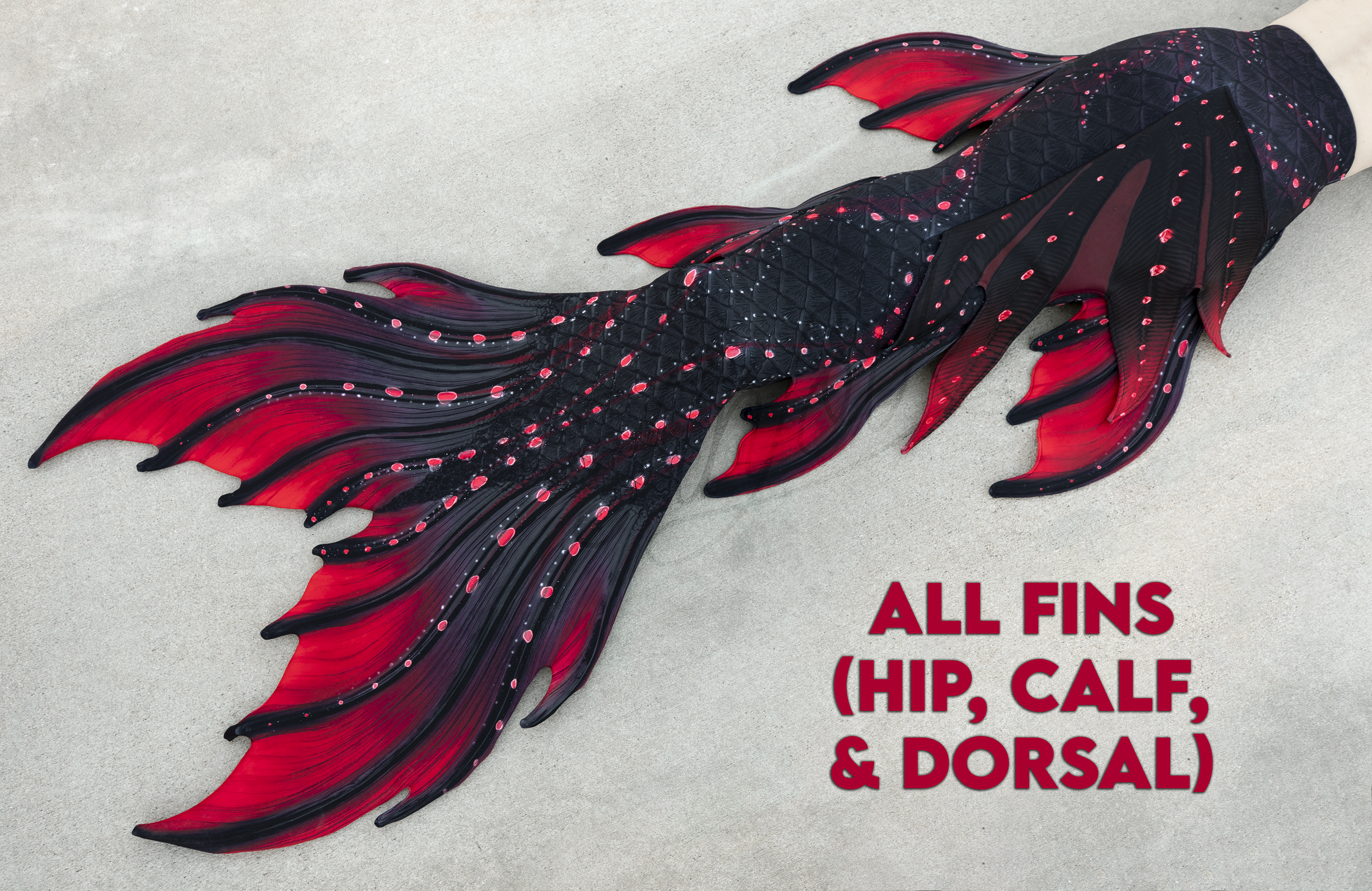 Dark Tide Signature Fabric Tail - READY TO SHIP
