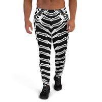 Product image for the front of a pair of joggers featuring Finfolk's Dead Men Tell No Tails mermaid tail design.