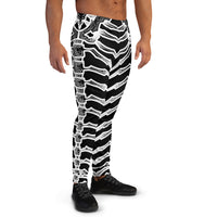 Product image facing right for a pair of joggers featuring Finfolk's Dead Men Tell No Tails mermaid tail design.