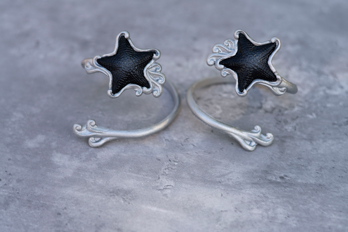 Eclipse Gilded Sea Star Silicone Arm Band