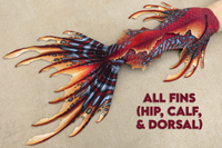 Firestone Merbella by Finfolk Signature Fabric Tail - READY TO SHIP