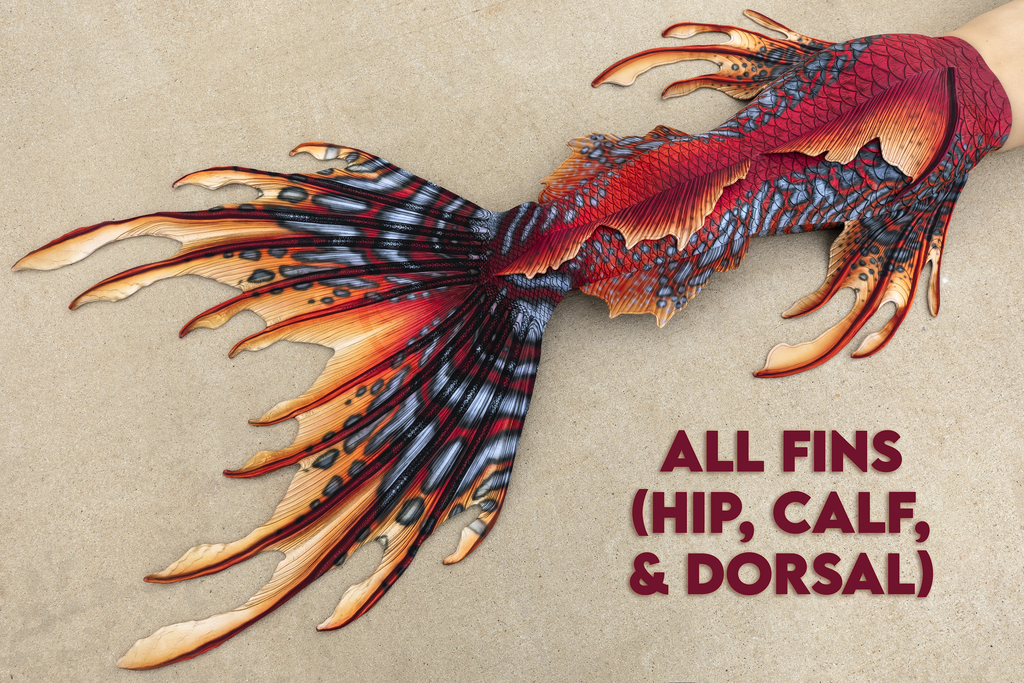 Firestone Merbella by Finfolk Signature Fabric Tail - READY TO SHIP