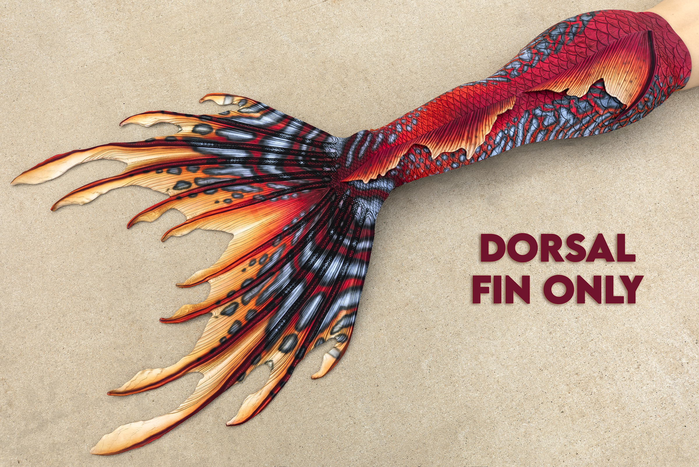 Firestone Merbella by Finfolk Signature Fabric Tail - READY TO SHIP