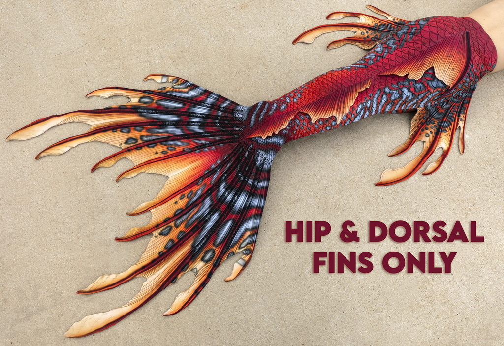 Firestone Merbella by Finfolk Signature Fabric Tail - READY TO SHIP
