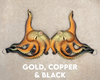 Gold Copper & Black Odyssey Octopus Silicone Top