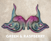 Green & Raspberry Odyssey Octopus Silicone Top