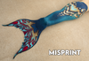 MISPRINT - Indigo Merbella by Finfolk Discovery Fabric Tail