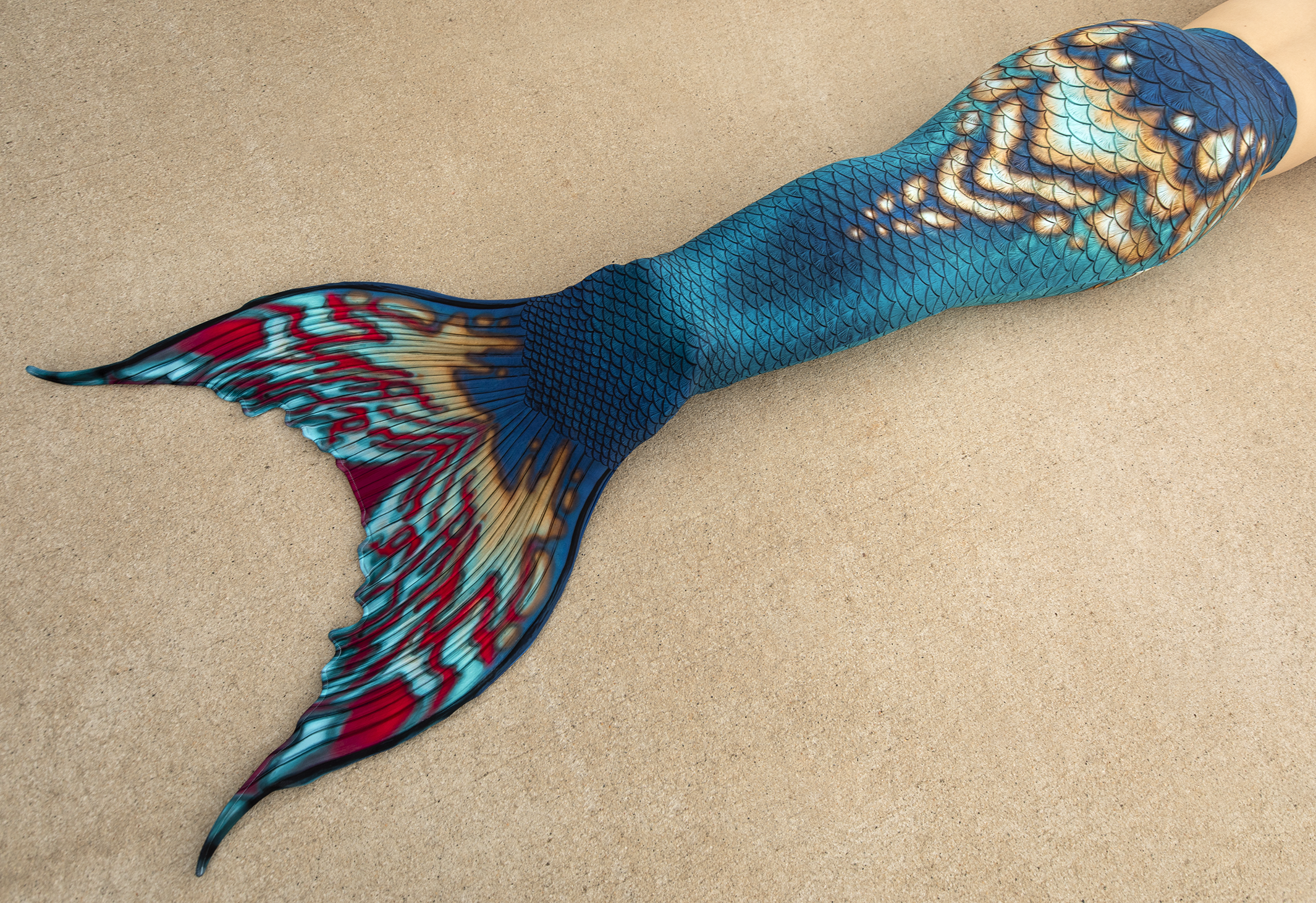 Indigo Merbella by Finfolk Discovery Fabric Tail - READY TO SHIP