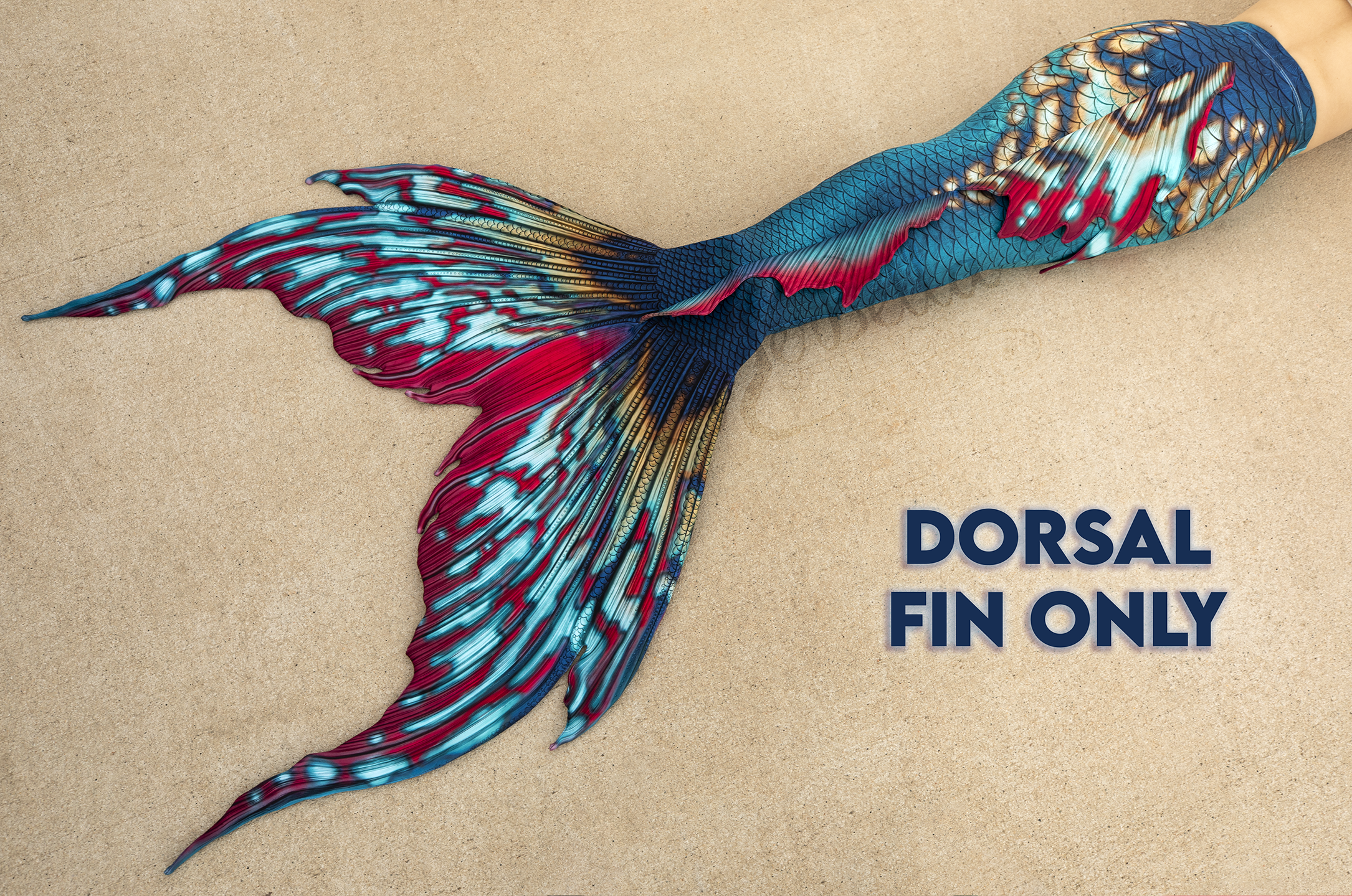 Indigo Merbella by Finfolk Signature Fabric Tail - READY TO SHIP