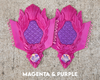 Magenta & Purple Gemini Silicone Arm Bracers