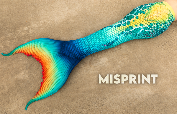 MISPRINT - Damsel Merbella by Finfolk Discovery Fabric Tail