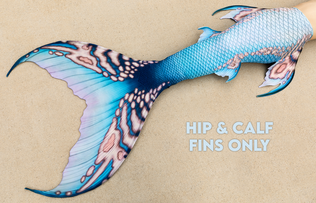 Moonshell Merbella by Finfolk Signature Fabric Tail - READY TO SHIP