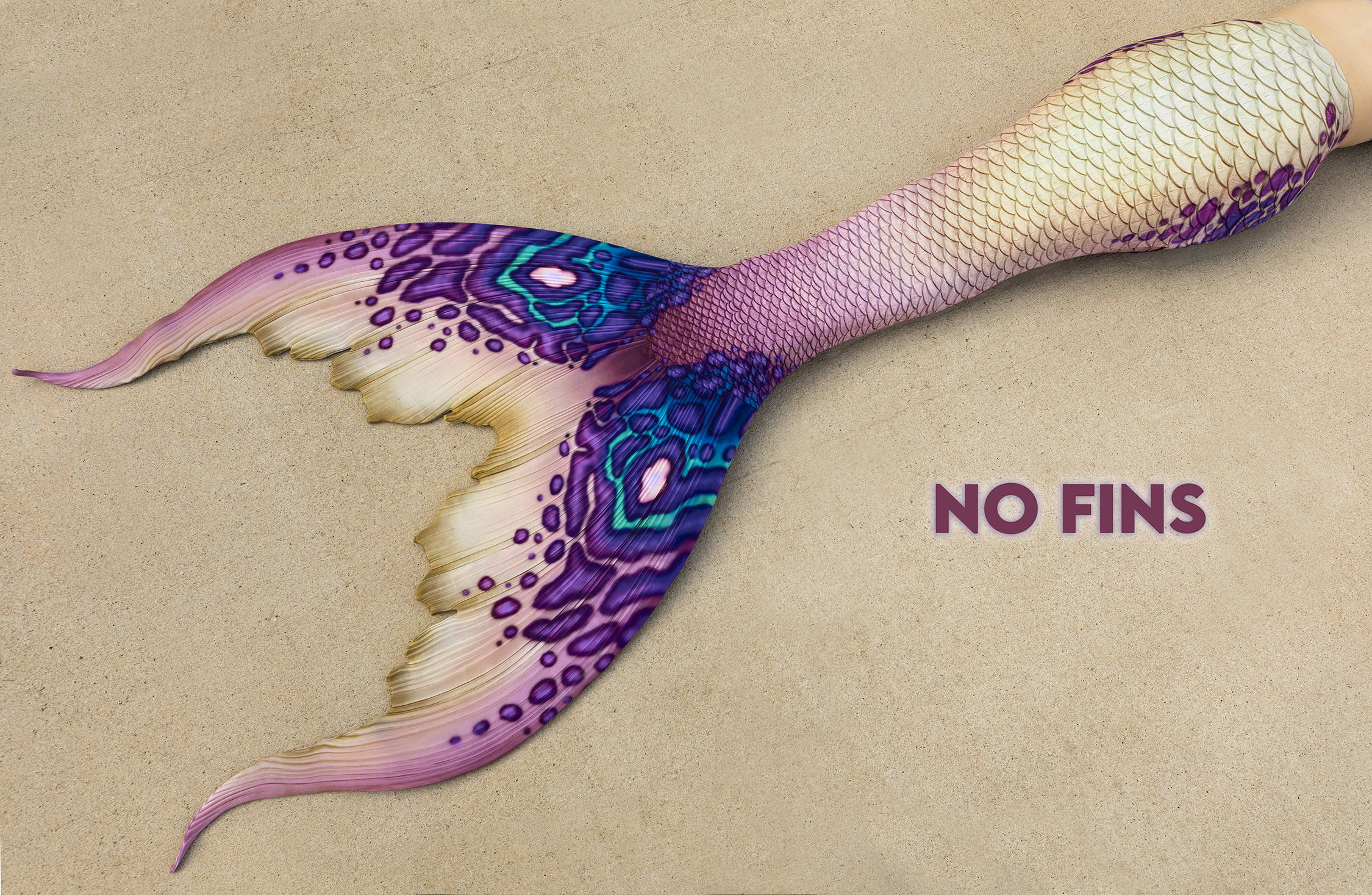 Novaya Merbella by Finfolk Signature Fabric Tail - READY TO SHIP