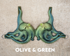 Olive & Green Odyssey Octopus Silicone Top